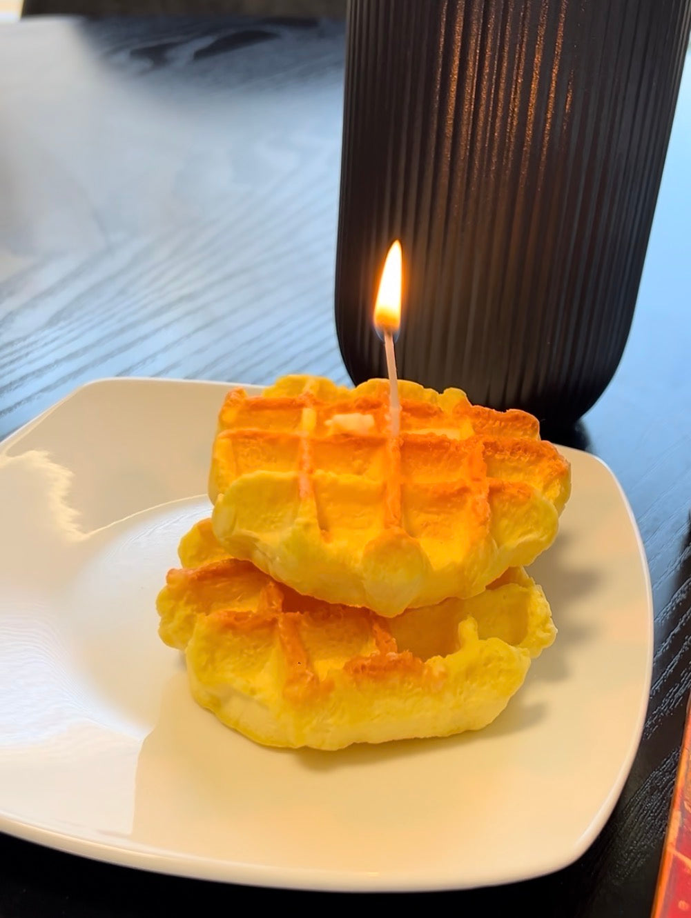 Waffle Candle